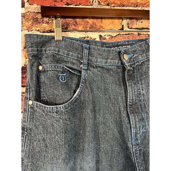 Vintage Taaps Y2K Hip Hop Baggy Skater Denim Jeans Size 36 M3 - Picture 3 of 7